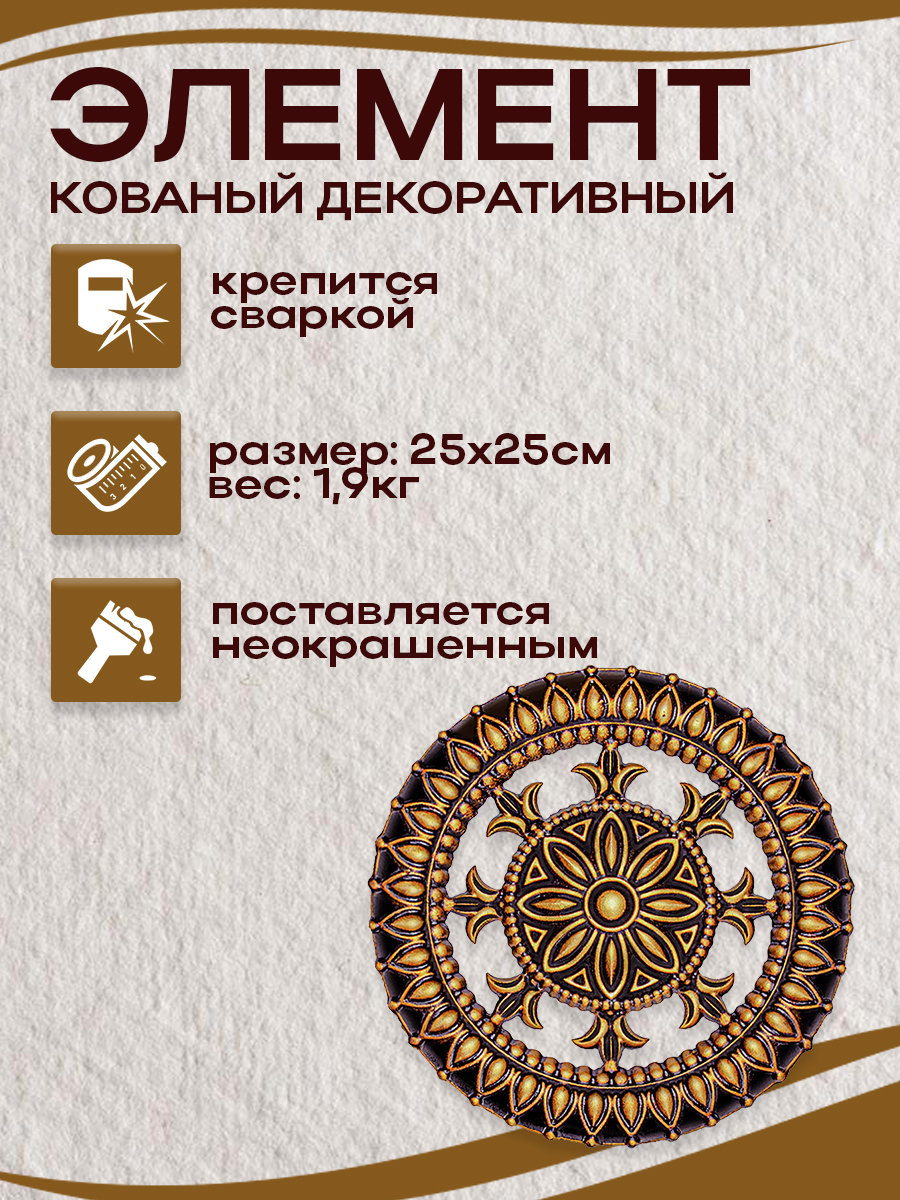 Кованые элементы арт. 4855, 1 шт.