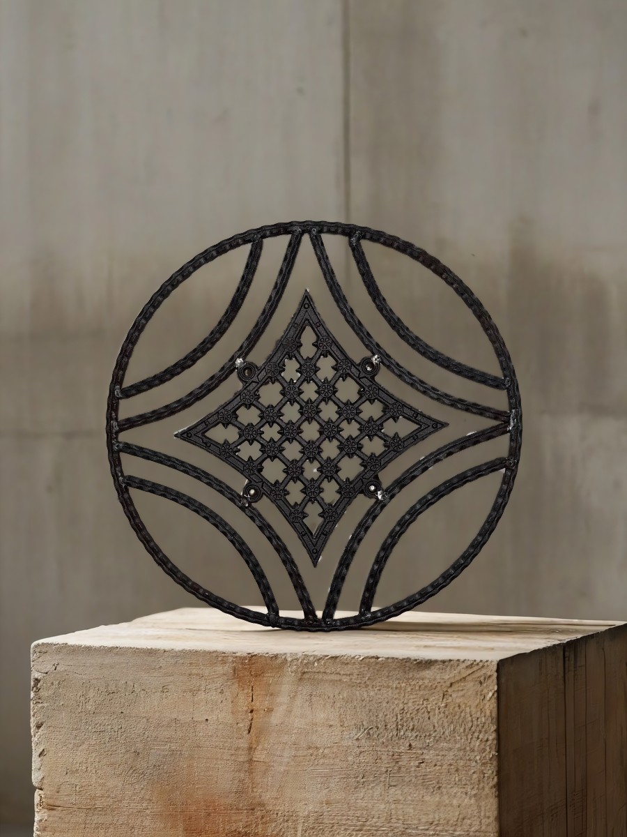 Кованые панели круглые  арт. 4543, 1 шт.