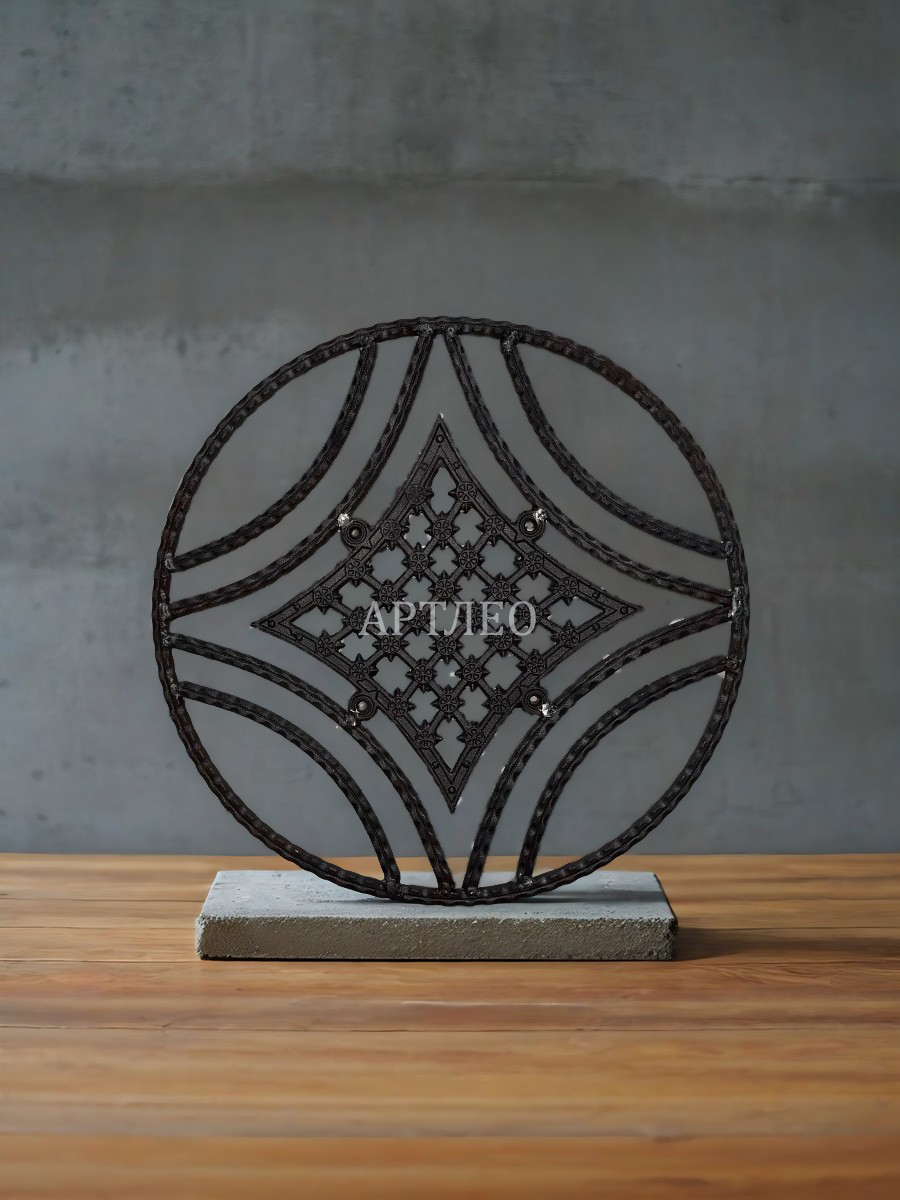 Кованые панели круглые  арт. 4543, 1 шт.