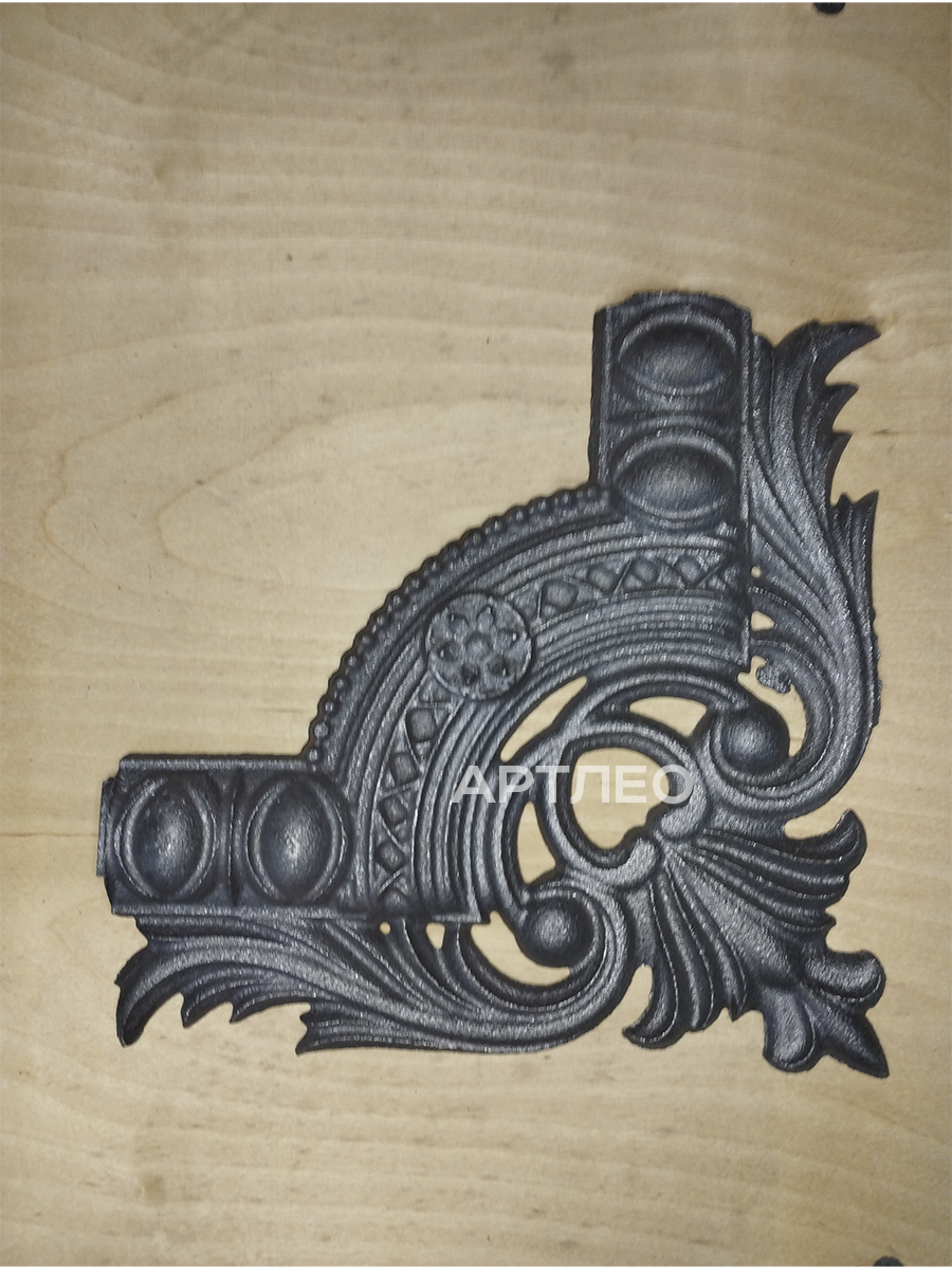 Кованые элементы уголки арт. 4862, 1 шт.